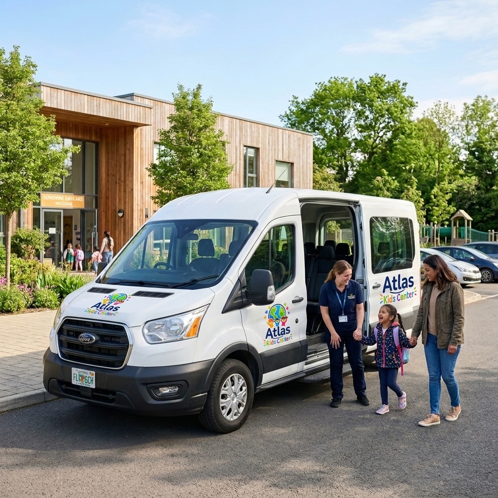 Safe transportation shuttle service for child care in Hialeah